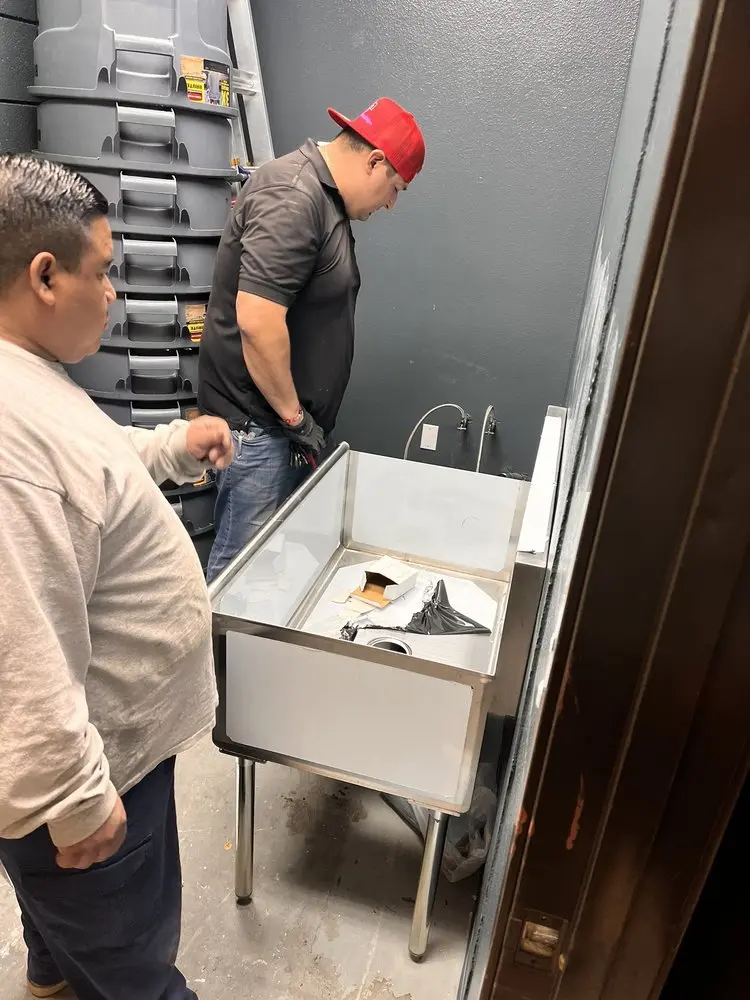 Commercial plumbing and sink installation in Glencoe